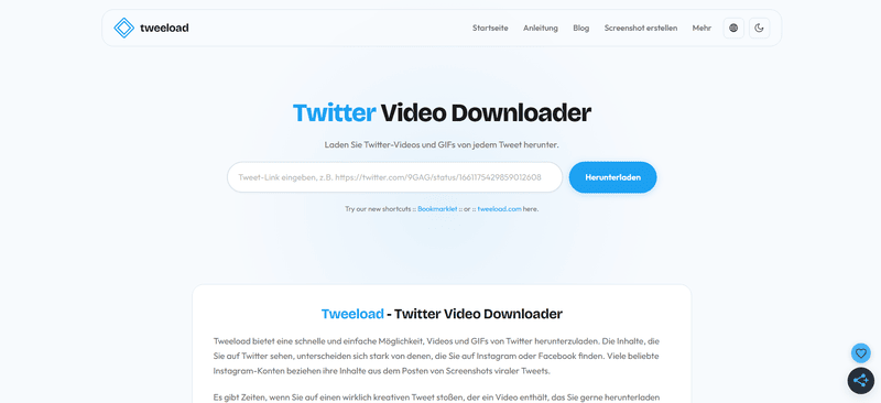 Tweeload Online Twitter Video Downloader