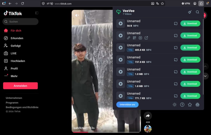 VeeVee Video Downloader Firefox