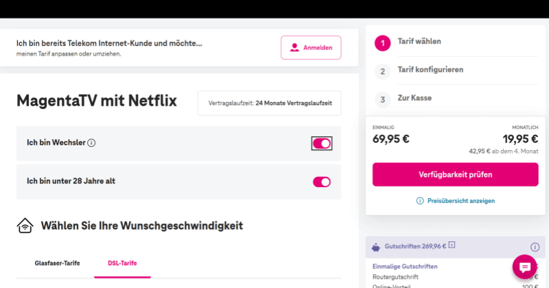 Verfügbarkeit in MagentaTV prüfen