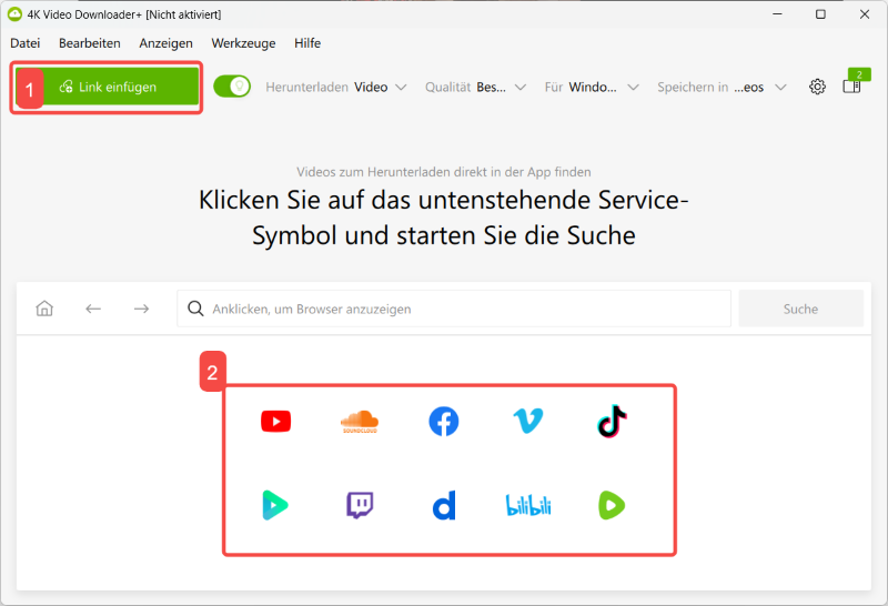 Video zur Download-Liste hinzufügen