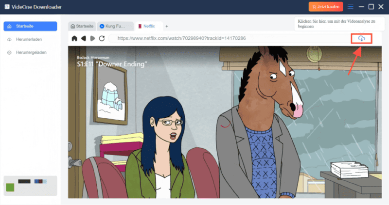 Videoanalyse bei Netflix beginnen