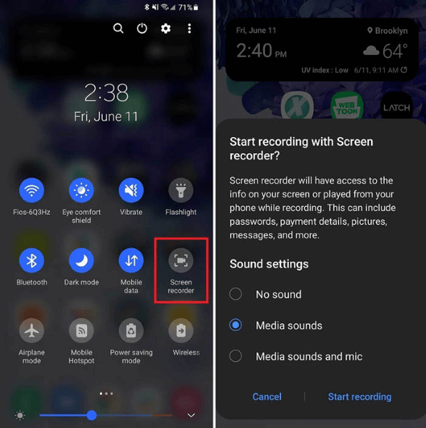 Videos auf Android aufnehmen