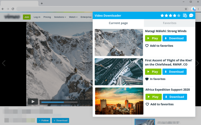 Vimeo Video Downloader auf Chrome