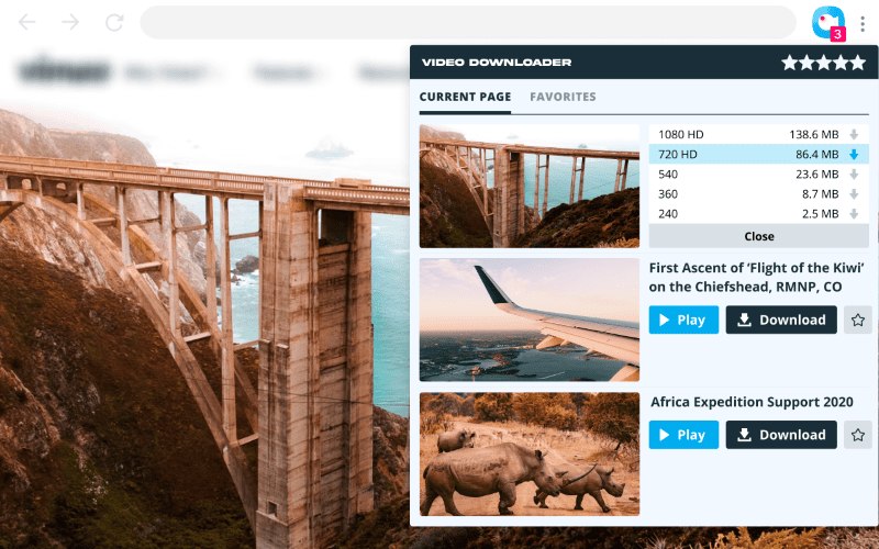 VimUp Vimeo Video Downloader