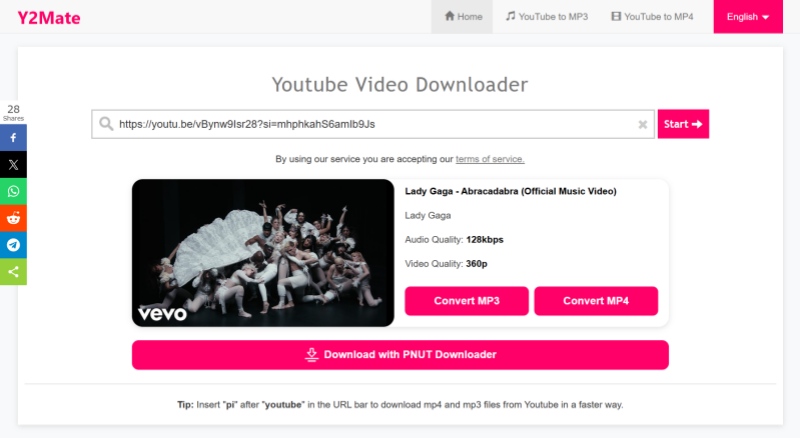 Y2Mate YouTube Video Downloader
