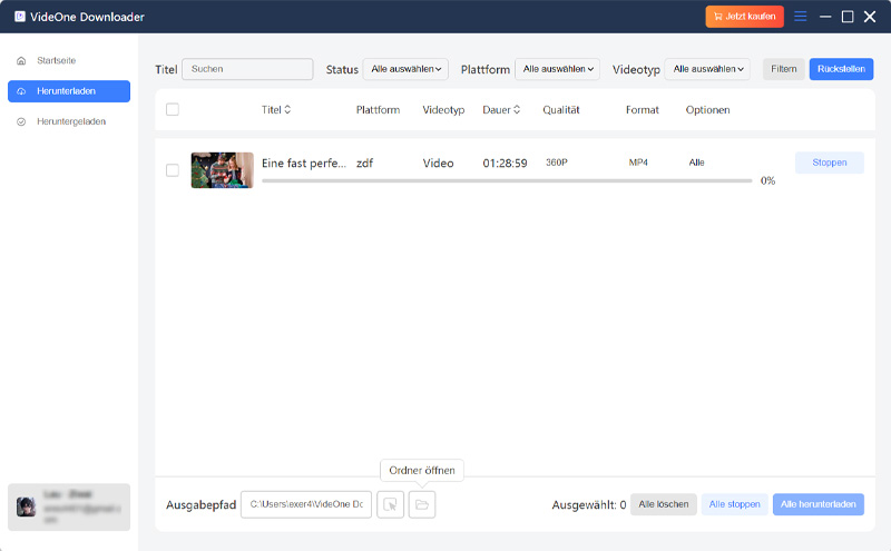 ZDF Mediathek Video downloaden mit VideOne