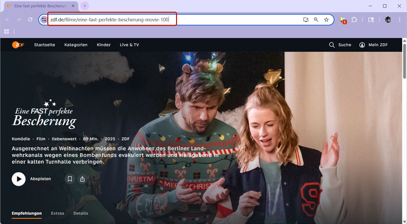 ZDF Mediathek Video Link kopieren