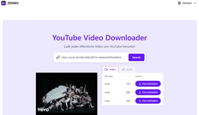 Zeemo YouTube Video Downloader